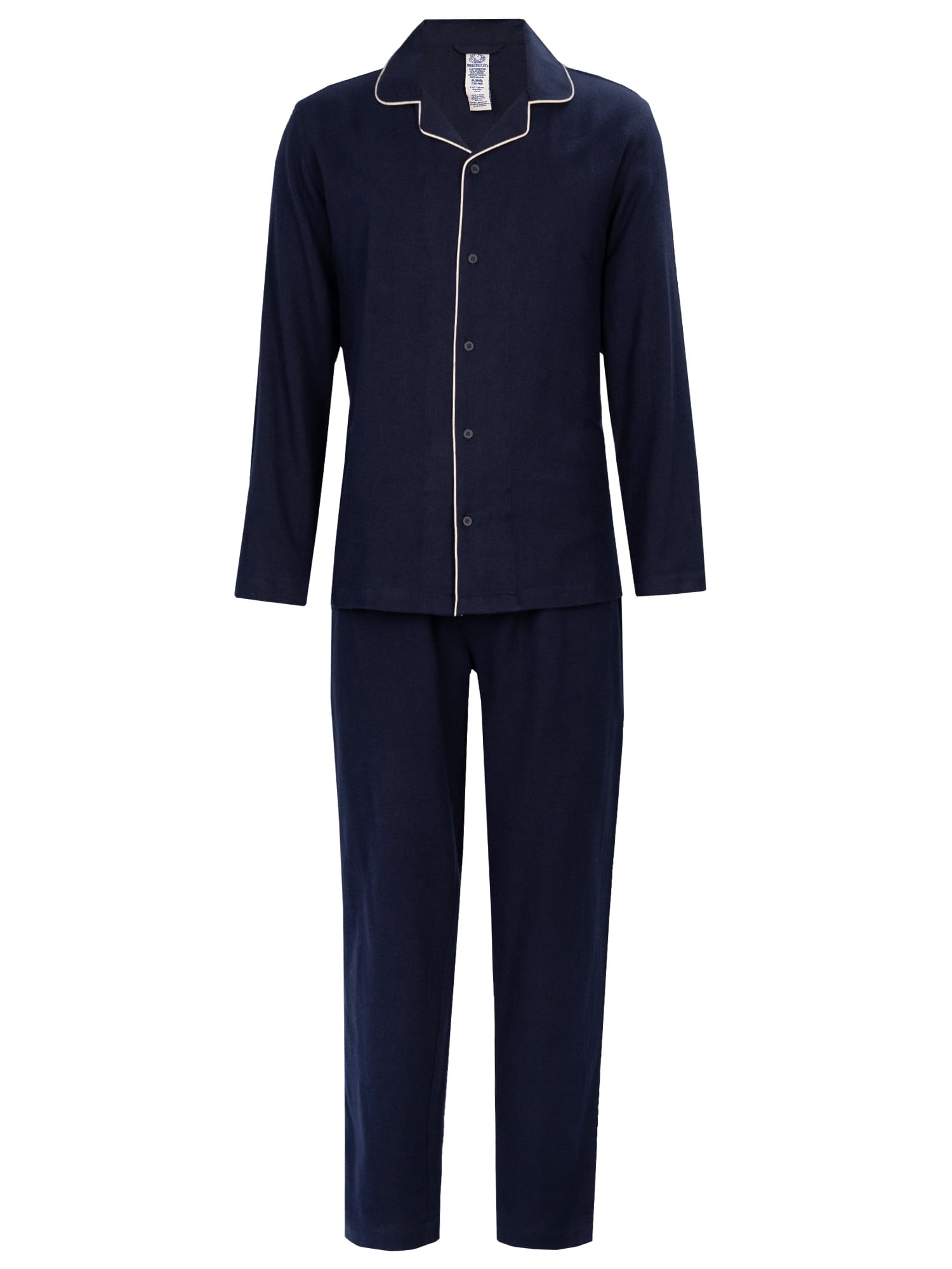 Fruit of the Loom Men's Flannel Top and Bottom Pajama Set, Sizes S-5XL