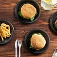 thumbnail image 4 of PLASTICPRO 7" Black Plastic Plates Lightweight Disposable Plates for Parties, 100-Pack, 4 of 7