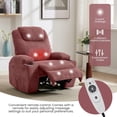 thumbnail image 4 of Rocking Recliner Chairs,Massage Recliner Chair with Vibration Massage and Heat,Rocking Recliner Chair with Side Pockets Cup Holders,for Living Room,Bedroom,Home Theater, 4 of 8
