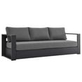 thumbnail image 3 of Modway Tahoe Outdoor Patio Powder-Coated Aluminum 2-Piece Set in Gray Charcoal, 3 of 10