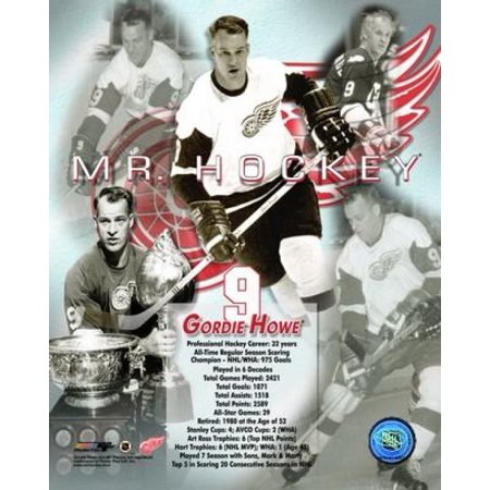 - Gordie Howe - Legends of the Game Composite Photo Print