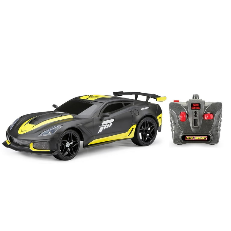 New Bright 1 16 Forza Corvette Battery Remote Control Black Car 942U 1 Children Tween Walmart