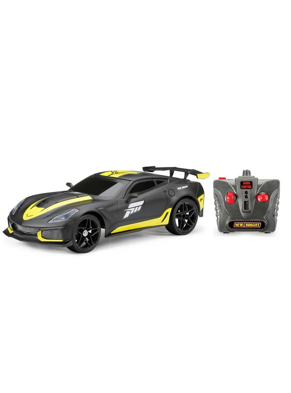 New Bright (1:16) Forza Corvette Battery Remote Control Black Car, 942U-1 Children Tween