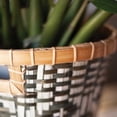 thumbnail image 3 of East at Main Nefertiti Set of 4 White and Black Woven Nesting Storage Baskets with Handles, 3 of 5