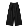 thumbnail image 7 of Seffadzy Women's Solid Color Pleated Front Sweatpants with Double Pockets Elastic Waist Casual Lounge Joggers for Daily Wear, 7 of 7