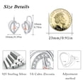 thumbnail image 5 of AOVEAO Ballerina Earrings 925 Sterling Silver Ballet Dancer Earrings Jewelry Birthday Graduation Ceremony Gift for Women, 5 of 8