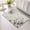Beige, variant on Teal Blooms Non Slip Bathroom Mat, Artistic Teal Beige Floral Butterfly Leaf Botanical Blue Absorbent Bath Mat Rubber Backed Quick Dry Doormat Fit Under Door for Bathtub Shower Sink Kitchen 16"x24"