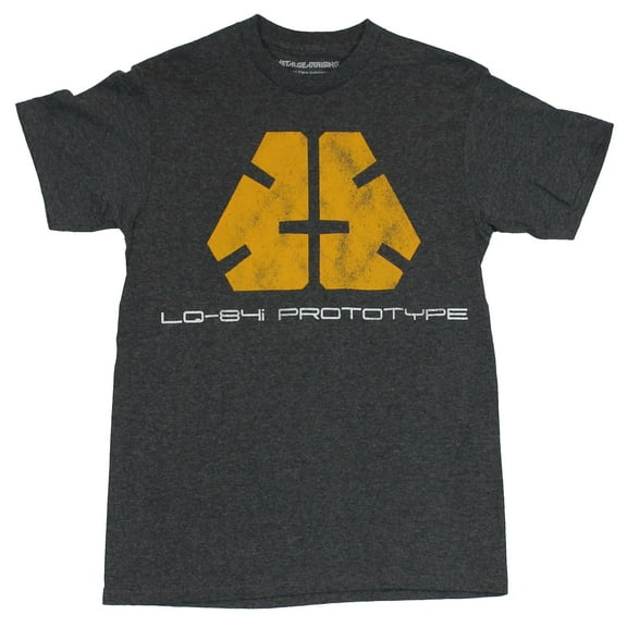 Metal Gear Rising Mens T-Shirt - LO-84i Prototupe Orange Logo Image (X-Large)