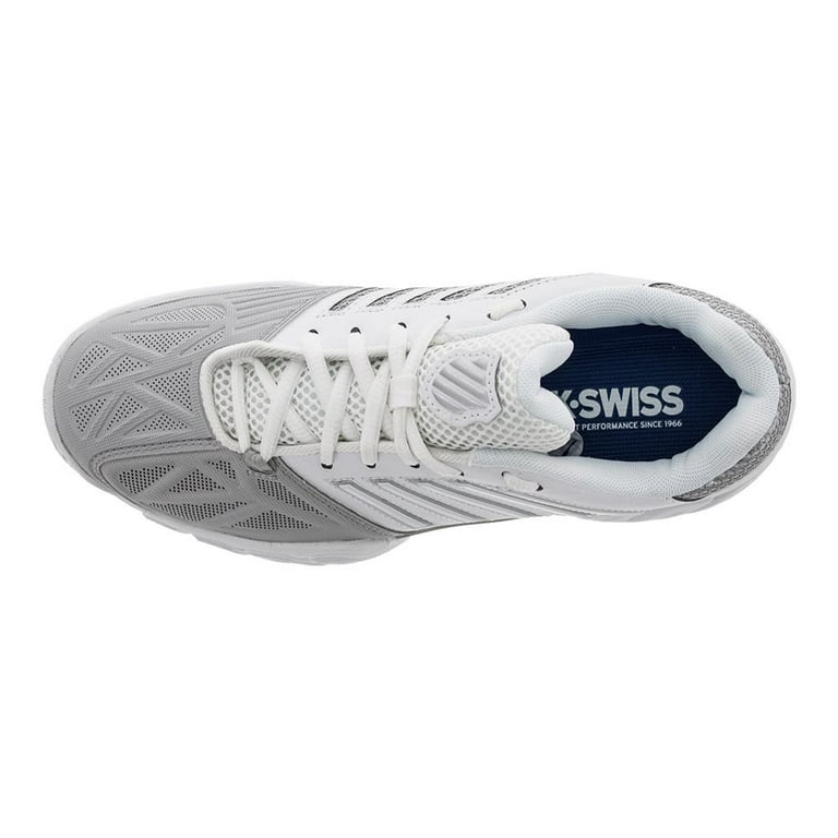 Staan voor strijd nauwkeurig K-Swiss Women`s BigShot Light 3 Tennis Shoes White and Silver ( 6.5 White  and Silver ) - Walmart.com