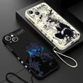 thumbnail image 2 of Funda de teléfono Jujutsu Kaisen para Apple iPhone, 15, 14, 13, 12, 11 Pro Max, Plus, 8, 7, SE, funda líquida con Capa de cuerda izquierda, 2 of 5