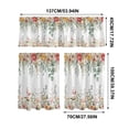 thumbnail image 2 of 2D Printed Kitchen Curtains, 24" Short Washable Window Valances, Decorative Half Curtain Panels for Sink, Bathroom & Cafe Styling, Light Filtering Privacy Drapes​, C, 2 of 5
