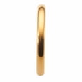thumbnail image 4 of Gold Plated 2mm Polished Tungsten Carbide Wedding Ring Classic Half Dome Band Size 3.5, 4 of 6