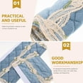 thumbnail image 3 of Hytrove 4Pcs Kitchen Appliance Handle Cover Brown Fabric Protector for Refrigerator Oven Handles, 3 of 5