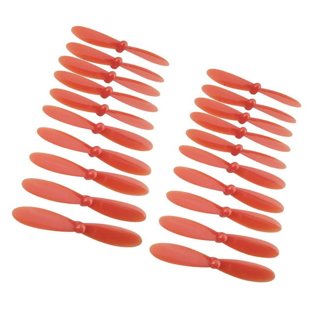 Juego de 20 accesorios de rotores de hélices de cuadricóptero para H107C + rojo Zulema Propulsores de Quadcopter
