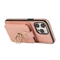 thumbnail image 5 of Compatible with iPhone 14 Pro Max Wallet Case, PU Leather Case with Card Holder, 360° Rotation Ring Kickstand, Shoulder Strap, Magnetic Snap Protective Case Designed for iPhone 14 Pro Max, Rosegold, 5 of 9
