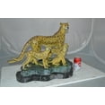 thumbnail image 4 of Cheetah Family Bronze Statue on Marble -  Size: 24"L x 14"W x 18"H., 4 of 12