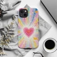 thumbnail image 6 of Radiant Heart Phone Case, Colorful Pastel Rainbow Love Design, Artistic Protective iPhone Cover for iPhone 16 15 14 13 12 11 Pro Plus Max Mini, 6 of 6