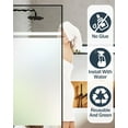 Frosted Glass Window Privacy Film with Installation Tools, Removable