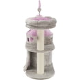 thumbnail image 5 of TRIXIE My Kitty Castle Plush 35.5" Cat Tree, Sisal Scratching Posts, Rustling Fabric, Gray, 5 of 8
