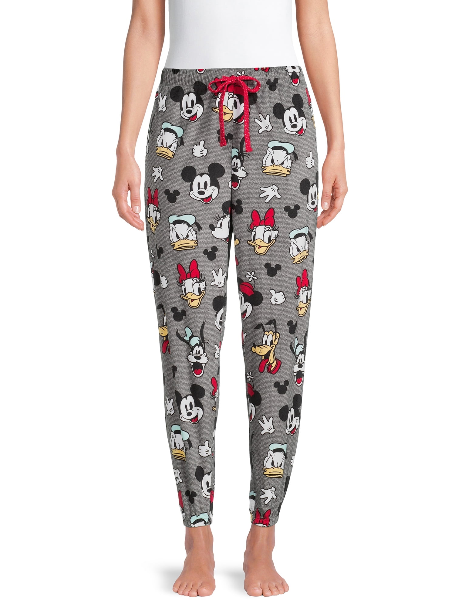 Disney Mickey Mouse Women's and Women's Plus Plush Sleep Jogger Pants ...