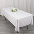 thumbnail image 3 of Balsa Circle 60x102 in White Scuba Polyester Rectangle Tablecloth Wedding Party Events Decorations Supplies, 3 of 8