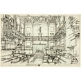 thumbnail image 3 of Augustus Charles Pugin 14x11 Black Modern Framed Museum Art Print Titled - Study for Whitehall Chapel, from Microcosm of London (C. 1809), 3 of 5