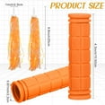 thumbnail image 2 of MODANU 2 Pairs Bike Handlebar Grips with Tassel Streamers, Non-Slip Soft Rubber Bike Handle Grips, Orange, 2 of 6