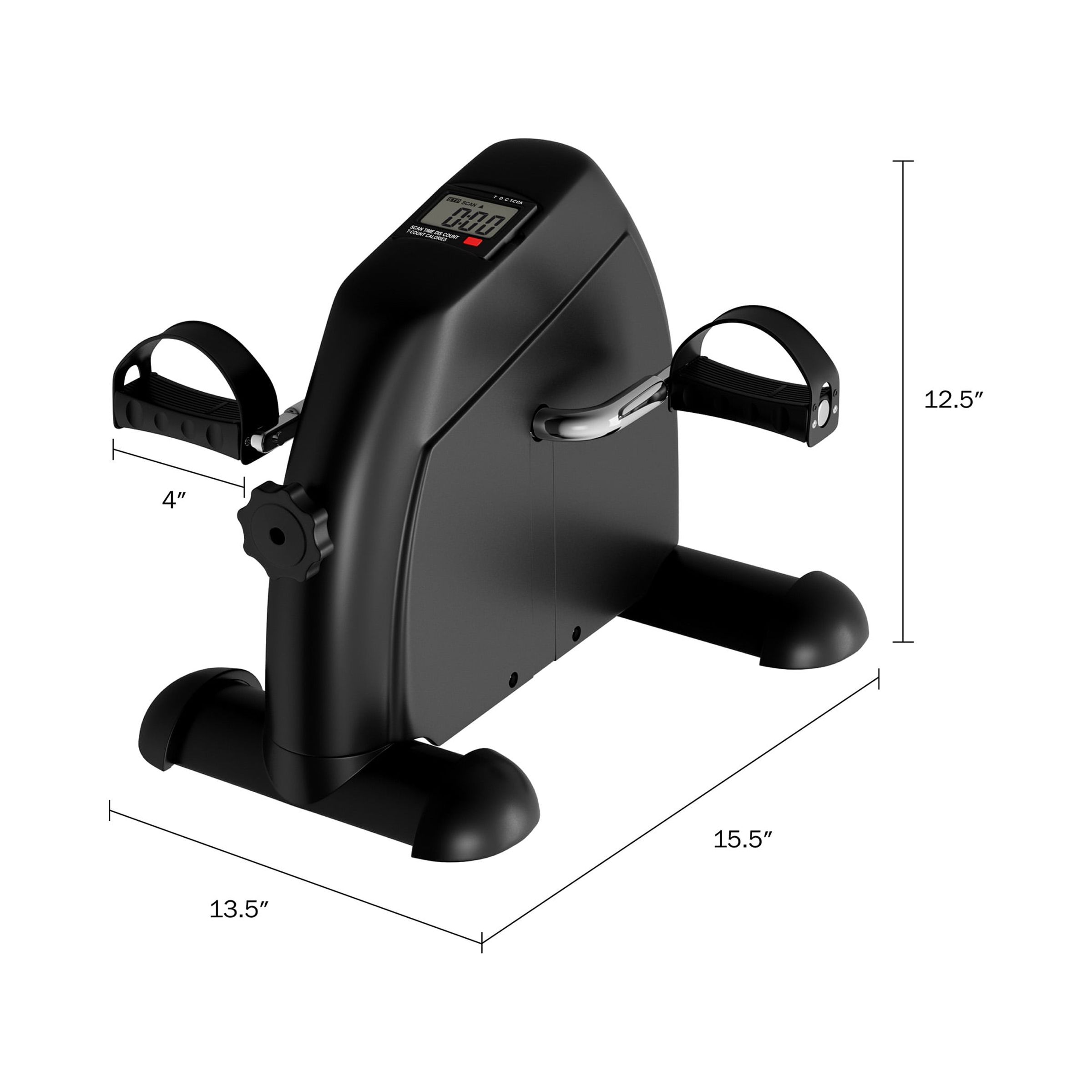 Wakeman Fitness Under Desk Bike and Pedal Exerciser with Calorie Counter - image 2 of 8