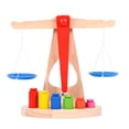 thumbnail image 3 of Mathematics Teaching Aid Wooden Balance Scale Toy Children Mathematics Teaching Aid Kids DIY Weigh Toy Early Education Gift, 3 of 8