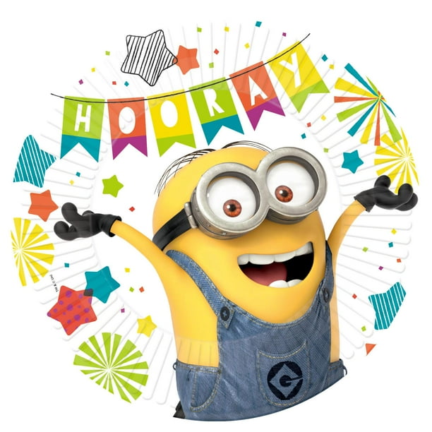 Despicable Me - Platos para Fiesta de Papel Minions - Pack de 8 (Multicolor)