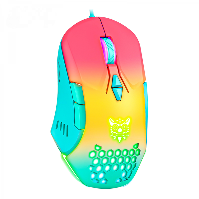 Wired Gaming Mouse Gaming Illuminated RGB PC Wired RGB PC Wired Mouse with 7 Buttons 7 Backlight Modes Up to 6400 DPI for Windows PC Laptop Gamers Gradient Colors