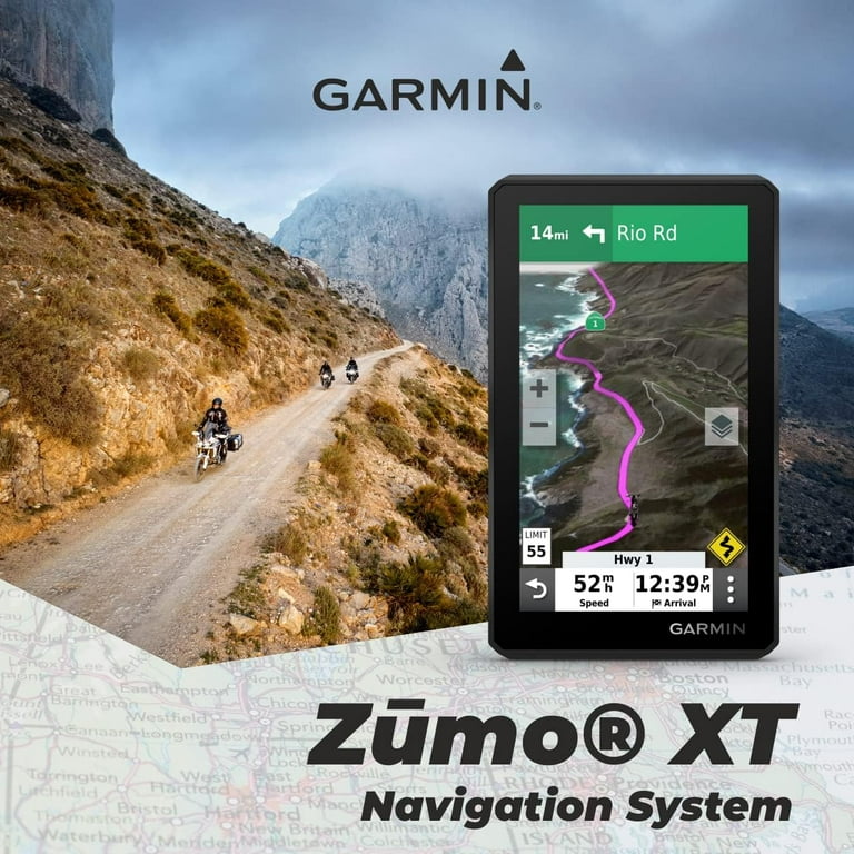 Garmin Zumo XT, All-Terrain Motorcycle GPS Navigation 5.5-in with Power  Pack 