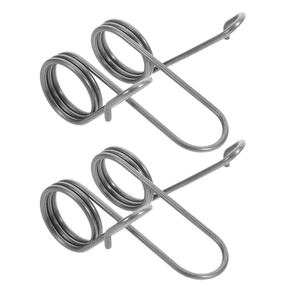 LOLIPPYY 2pcs Garden Seeder Spring Parts for Corn Planter, Steel Silver