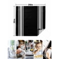thumbnail image 5 of Black Striped Cloth Napkins Washable Set of 6, Farmhouse Black White Stripes Reusable Dinner Table Napkins Cloth Bulk for Weddings Kitchen Restaurants Hotel Events Parties 20 x 20 Inch, 5 of 9