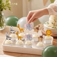 thumbnail image 5 of 10Pcs Jungle Animal Cake Toppers,Cute Safari Cartoon Decorative Cake Pick for Birthday Celebration and Party Supplies, 5 of 7