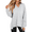 Light Grey, variant on Luniro Women's Oversized Sweatshirts Long Sleeve V Neck Shirt Loose Trendy Fall Pullover Tops Size S-XXL