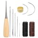 thumbnail image 1 of 11 Pcs Leather Sewing Tool Kit, Leather Craft Stitching Sewing Kit for DIY Crafts Canvas Leather Rep, 1 of 5