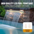 thumbnail image 4 of QinaQin Stainless Steel Outdoor Wall Fountain with LED Strip Light and Remote Control for Pond or Patio, 4 of 7