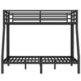 thumbnail image 5 of Bellemave Metal Bunk Beds Twin over Full Bunk Bed for Teens, Kids Space-saving Bunk Bed Frame with 2 Ladders and Full-Length Guardrails, No Box Spring Needed, Black, 5 of 10