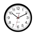 thumbnail image 1 of Reloj de pared Sharp Black de 35 cm, silencioso, no hace tictac, de cuarzo, 1 of 7