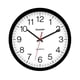 thumbnail image 1 of Reloj de pared Sharp Black de 35 cm, silencioso, no hace tictac, de cuarzo, 1 of 7