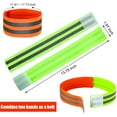 thumbnail image 2 of 16 Pieces Reflective Bands Reflector Bands for Wrist, Arm, Ankle, Leg, High Visibility Reflective Gear Safety Reflector Tape Straps for Night Walking, Cycling and Running, 2 of 7