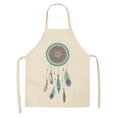 thumbnail image 1 of Oleegame 1PC Pretty Apron Wind Catcher Net Apron Art Spring Tropical Nature Theme Neutral Kitchen Apron Hanging Neck For Cooking Gardening Adult Apron, 1 of 5