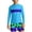 Blue, variant on Boys Rash Guard Swimwear Long Sleeve Tops and Swim Trunks Quick-Dry Surfing Swimsuit 2-Piece Sky Blue Size 9-10