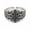 White1, variant on Men's Celtic Band, Vintage White Gold Plated Jewelry with White Zircon, Adjustable 15mm Wide Gothic Statement Ring,,Size#8