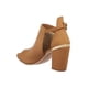 thumbnail image 4 of Botín Abierto Con Tacón Casual Formal Para Mujer Tipo Ante Color Camel 088D3Q cafe 26 Incógnita 088D3Q, 4 of 7