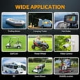thumbnail image 3 of 12V 30Ah Lithium LiFePO4 Deep Cycle Battery, 5000+ Cycles Lithium Iron Phosphate Rechargeable Battery for Solar, Fish Finder, Marine, RV/Outdoor Camping, Power Wheelchairs, 3 of 4