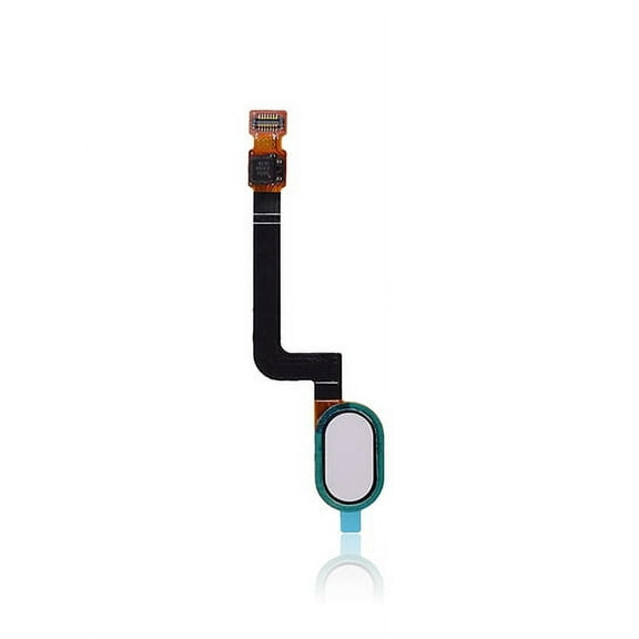 Replacement Home Button With Flex Cable Compatible For Motorola Moto G5 Plus (XT1687 / 2017) (White)
