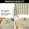 thumbnail image 3 of Luxury diamond coffee table cloth, water and oil repellent coffee table cloth, no washing, 140*220cm, fruit green, 3 of 6