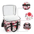 thumbnail image 6 of FORMRS Insulated Cooler Bag 24 Cans Capacity Soft Leakproof Lunch Box with Side Pockets, Pink Floral, 6 of 7